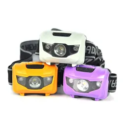 Diy Crafts 7090 Head Lamp Aaa Linternas Led Flashlight, 3 Piece