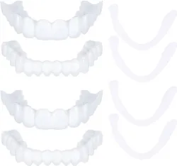 Dizibay Snap-On Veneers Dentures, 2 Pairs, Po1