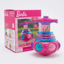 Dizzy Glow Top Barbie - Musical Spinning Top Toy with 360 Degree Rotation