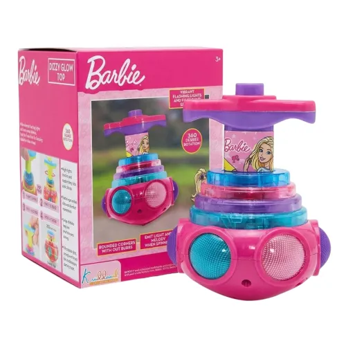 Image of Dizzy Glow Top Barbie - Musical Spinning Top Toy with 360 Degree Rotation,
