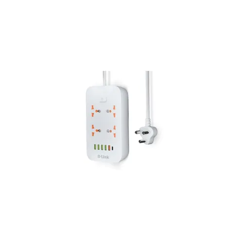 Image of D-Link Power Strip (4 Sockets + 5 USB + Type-C)
