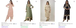 Dmp Fashion Womens Ethnic Sets upto 87% Discount