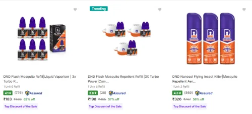 Image of Dnd Mosquito Vaporizers starting @ ₹183