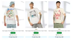 DNMX Mens T-shirt Starting At ₹81