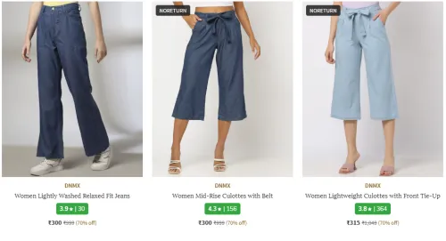Image of DNMX Brand Women's Jeans & Jeggings @ Flat 70% Discount