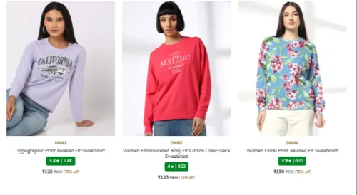 Image of DNMX D2C Fashion at minimum 65% Discount