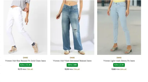Image of DNMX D2C Fashion at minimum 65% Discount