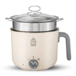 DOCAT 1.2L Electric Kettle with Steamer – 600W, Stainless Steel