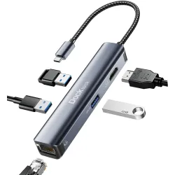 dockteck 5-in-1 USB-C Hub Multiport Adapter