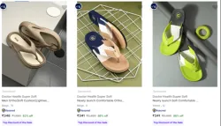 Doctor Health Super Soft Men’s Slippers & Flip Flops at minimum 76% Discount