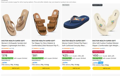 Image of DOCTOR HEALTH Women's Orthopedic Slides Starting Price ₹378