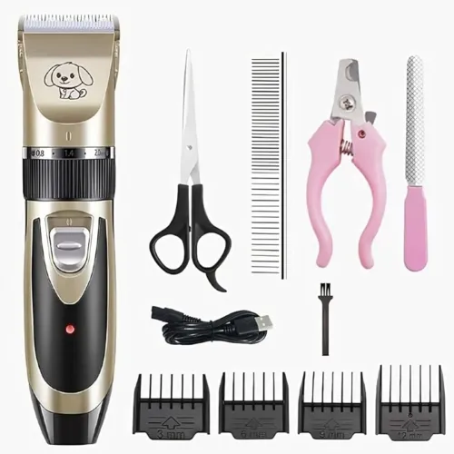 Image of Dog Grooming Clippers – Cordless & Rechargeable Heavy-Duty Pet Clippers with Sharp Blades