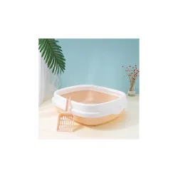 Dog Trust Cat Litter Tray with Free Scooper Suitable for All Cat Breeds & Kittens (Colour May Vary)