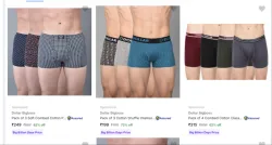 Dollar Bigboss Briefs and Trunks at minimum 60% Discount