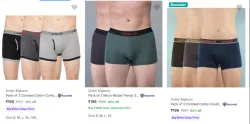 Dollar Bigboss Mens Briefs And Trunks Starting at @ ₹189