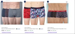 Dollar Bigboss Mens Briefs and Trunks at minimum 65% Discount