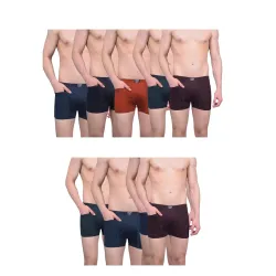 Dollar Lehar Mens Combed Cotton Trunk - Actual Colour May Vary
