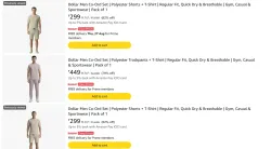 Dollar Men Co-Ord Set starting at ₹299