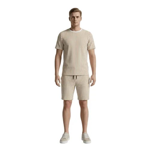 Image of Dollar Men Co-Ord Set Polyester T-Shirt and Shorts Pack of 1