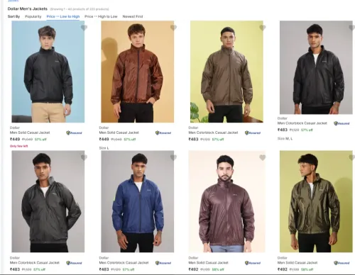 Image of Dollar Men's Jackets From ₹499