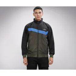 Dollar Mens Polyester Colourblock Windcheater Jacket With Zipper Pockets