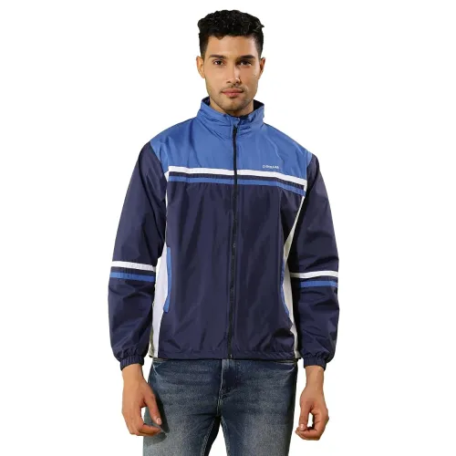 Image of Dollar Men's Polyester Colourblock Windcheater Jacket 