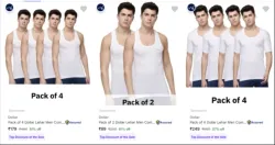 Dollar Mens Vests at up to 61% Discount