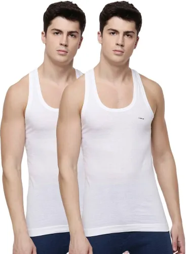 Image of Dollar  Pack of 2 Dollar Lehar Combed Cotton Round Neck Men Vest