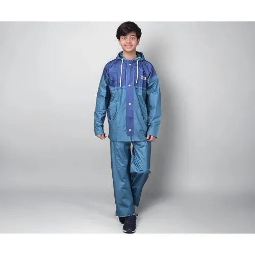 Image of Dollar Rainguard Kids' Full Sleeve Solid Raincoat Set With Adjustable Hood