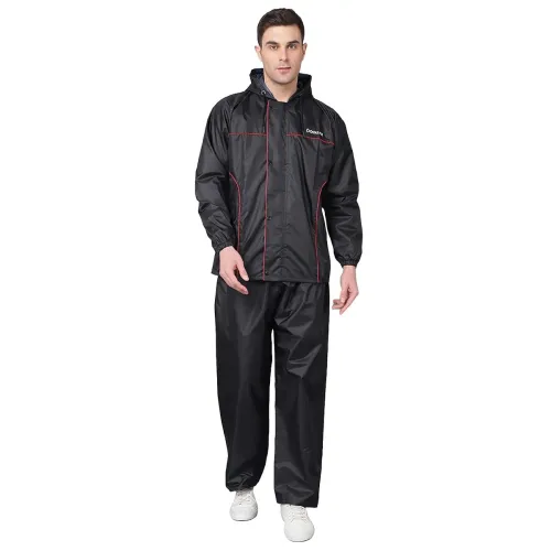 Image of Dollar Rainguard Men's PVC Full Sleeve Solid Reversible Sporty Raincoat Set 