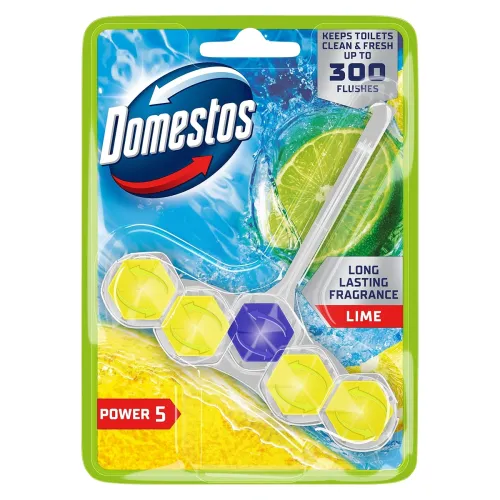 Image of Domestos Toilet Cleaner – Lime | Kills Germs | Tough on Stains | Fresh Lime Scent | 50ML