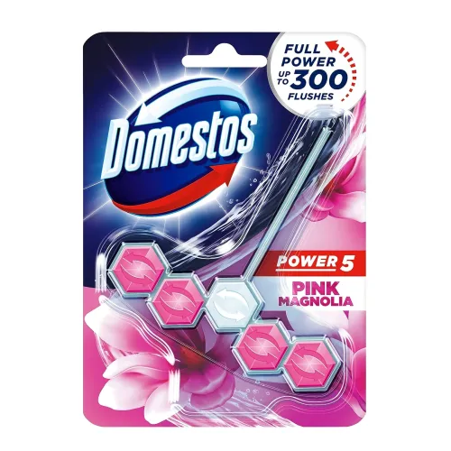 Image of Domestos Toilet Rim Block, Pink Magnolia