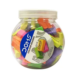 Doms Color Erasers Jar Pack 