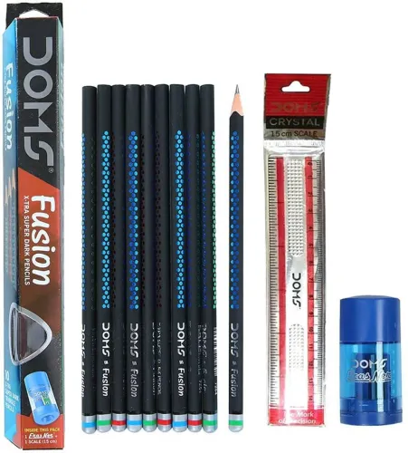 Image of DOMS Fusion Black Pencil  (Set of 1, Multicolor)