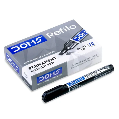 Image of DOMS REFILO Permanent Marker Pen (Pack of 10)