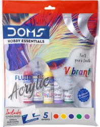 DOMS Vibrant Fluid Acrylic Painting Set.