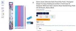 Doms Zoom Pencil 30 Pcs + Free Eraser & Sharpner