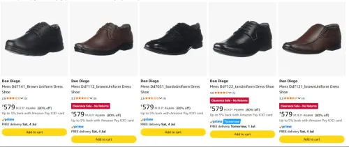 Image of Don Diego Men's Shoes at minimum 80% Discount