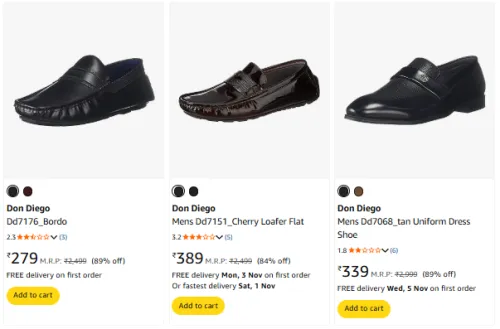 Image of Don Diego Men's shoes starting @ ₹279