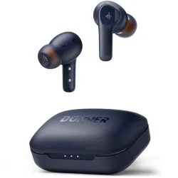 Donner Wireless Earbuds Noise Cancelling, Bluetooth 5.2 Earphones with ENC for Clear Calls, 12mm Drivers & Balanced Arma