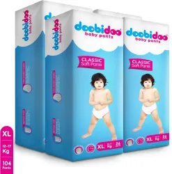 Doobidoo XL Baby Diaper Pants 104 Pieces