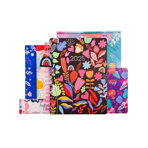 Image of Doodle The Happiness Planner B5, 268 Pages with Pocket Book, 250+ Stickers & Gift Box