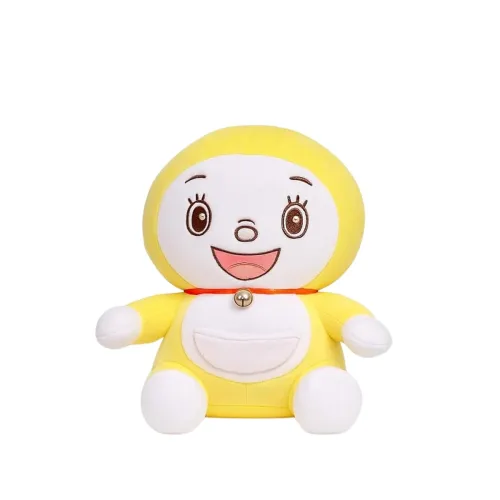 Image of Doreme Premium Yellow Plush Doll With Bell Collar