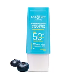 Dot & Key Blueberry Hydrate Barrier Repair Sunscreen In-Vivo Tested SPF 50+ PA++++ | With Ceramides & Hyaluronic, Hydrat