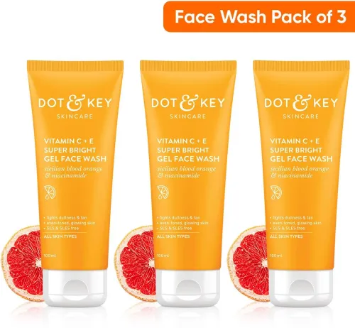 Image of Dot & Key Vitamin C+E Face Wash (Po3*300ml)