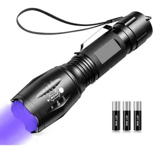 Image of DOTCOM MOWETOO Led Uv Torch 2 in 1 Uv Black Light with 500Lm Highlight & 4 Mode & Waterproof, Metal, 500 Lumen