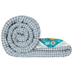 Double Bed Comforter 180 GSM 220x250 cm, Multi & Grey