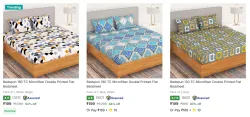Double bedsheet Starting @199