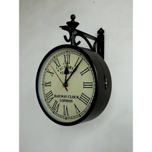 Image of Double ClockSided Victorian Style Station 
