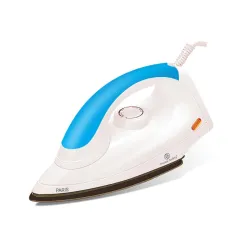Double safety Paris Dry Iron 1000 watts | Premium Press | Electric iron for clothes | Anti Bacterial German Coating Technology | Powerful Heating | Perfect for gifting | Premium Iron | Blue